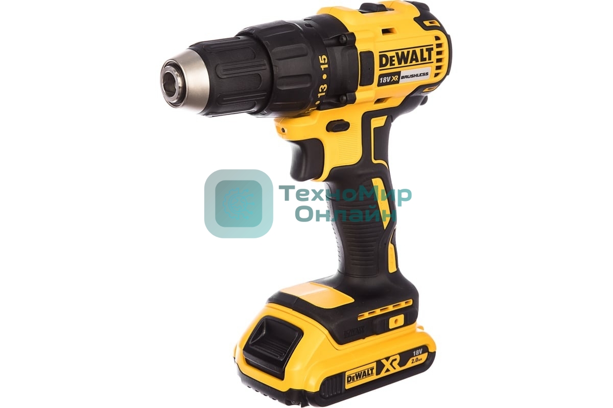 Аккумуляторная безударная бесщеточная дрель - шуруповерт XR DeWalt DCD777D2T-QW