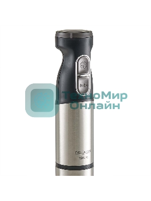 Блендер погружной Delta Lux DE-7011B черный 1500 Вт, ТУРБО, измельчитель, стакан, венчик (8)