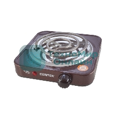 Плита настольная электрическая Centek CT-1508 Siberia коричневый, 1 кВт, ТЭН, конфорки - 1, эмаль, поворотные переключатели
