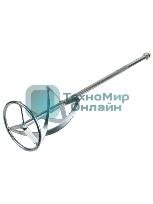 Насадка для миксера Сибртех, для тяжелых растворов,160 х 590 мм, оцинкованная,хвостовик резьба М14