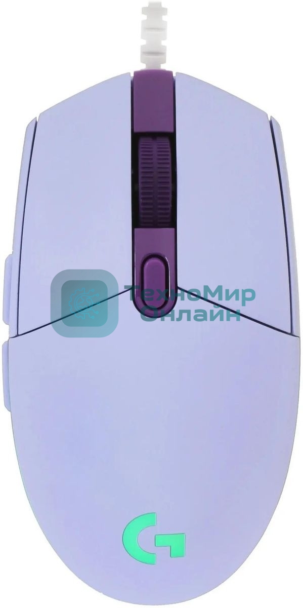 Мышь проводная Logitech G102 LIGHTSYNC фиолетовый, 8000 dpi, USB, кнопки - 6