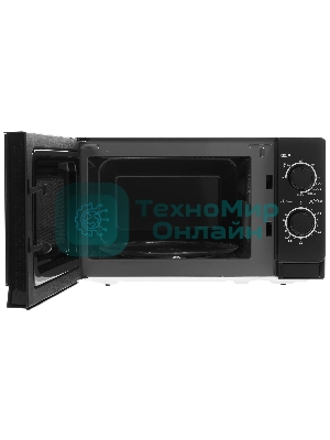 Микроволновая печь Sharp R-6000RK черный, 20 л, 800 Вт, переключатели - поворотный механизм