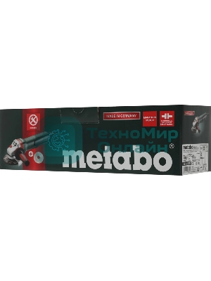 Угловая шлифовальная машина Metabo WEV 11-125 Quick 1100Вт 10500об/мин рез.шпин.:M14 d=125мм (603625000)