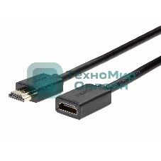 Кабель удлинительный HDMI-19M---HDMI-19F ver 2.0, 2m, TELECOM TCG235MF-2M