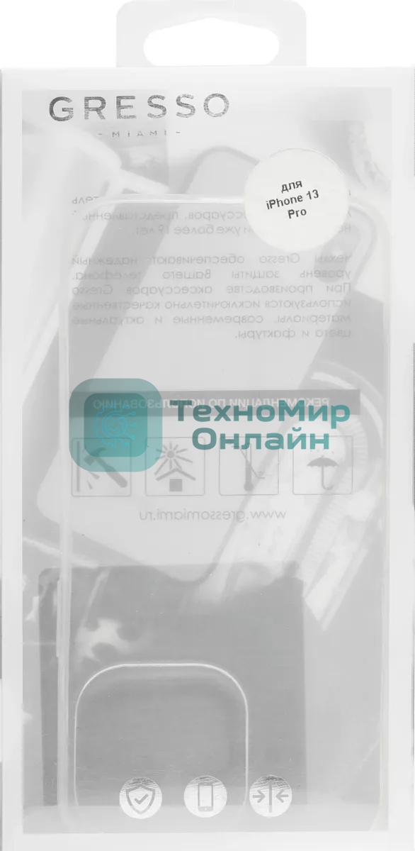 Чехол (клип-кейс) GRESSO Air для Apple iPhone 13 Pro прозрачный gr17air788