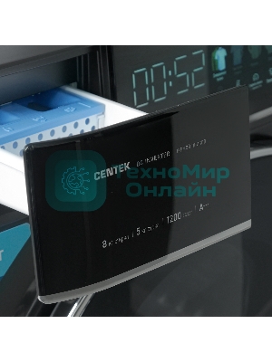 Стирально-сушильная машина Centek CT-1967 черный, загрузка фронтальная 8/5 кг, 1200 об/мин., класс: А+++р