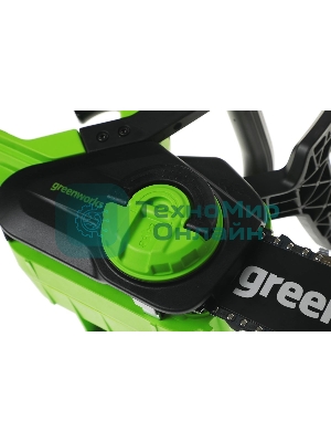 Цепная пила аккумуляторная GreenWorks G24CS25K4, 24V, 25 см, c АКБ 4А·ч и ЗУ (2007707UB)