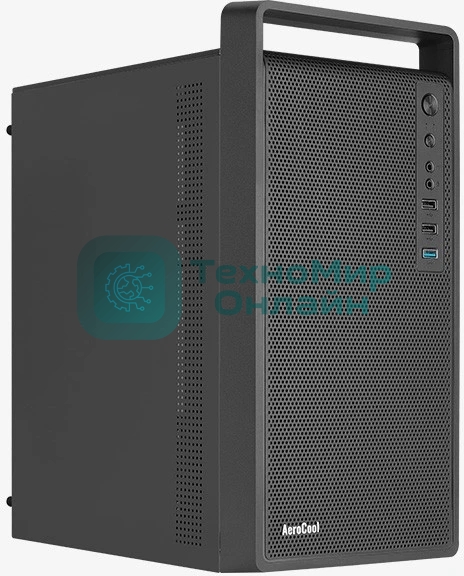 Компьютерный корпус MiniTower Aerocool/Formula CS-109-S-BK-v1 (mATX, USB3x1, USB2x2, 120мм fan,без БП) (4711099472390)