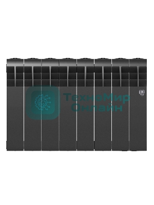 Радиатор биметаллический Royal Thermo BILINER B 350 черный - 8 секц.