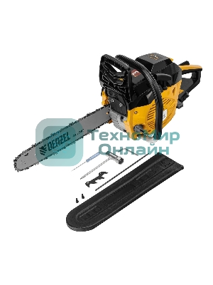 Пила цепная бензиновая Denzel DGS-4516 шина 40 см, 45 см 3, 3,0 л.с., шаг 3/8, паз 1,3 мм, 57 зв