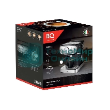 Кофеварка рожковая BQ CM1006 красный-стальной, исп. кофе - молотый, 1,5 л, 850 Вт, 15 бар