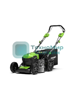 Газонокосилка аккумуляторная GreenWorks GD40LM46SP 40В, 46см, самоходная (c аккумуляторной батареей 4АЧ и зарядным устройством) (2506807UB)
