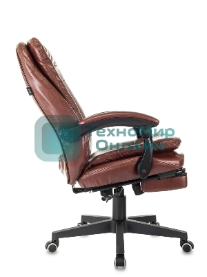 Кресло Бюрократ T-9950MSG-F/BROWN-PU коричневый, экокожа