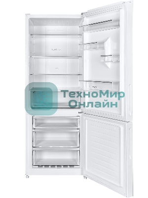 Холодильник Maunfeld MFF1857NFW белый мат. инвертер двухкамерный 336/117л морозилка снизу