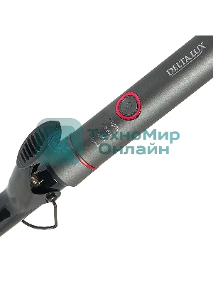 Щипцы для завивки волос DELTA LUX DE-5401 темно-серый, 25 мм, 210 °C, 4 режима
