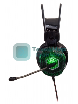 Наушники с микрофоном Oklick HS-L500G черный 2.2м мониторы оголовье