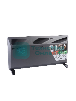 Конвектор электрический Patriot PT-C 20 X черный, 2000 Вт, 20 м2, термостат