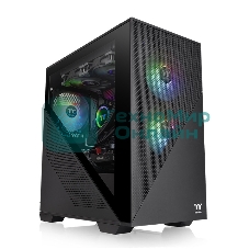 Компьютерный корпус Thermaltake Divider 170 TG ARGb/Black CA-1S4-00S1WN-00/Win/SPCC/Tempered Glass*1/120мм ARGb PWM Fan*2