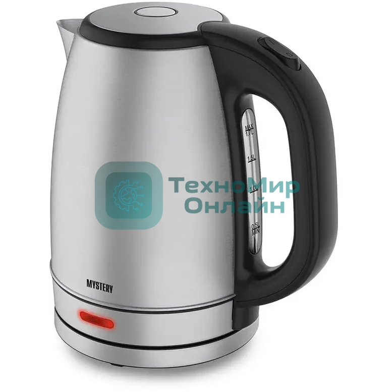 Чайник электрический MYSTERY MEK-1655 1.7 л, 1800 Вт, нержавеющая сталь