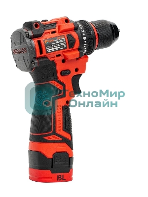 Дрель-шуруповерт Edon UAD-16BL, 16 В, 1,5 Ач, 30 Нм, бесщеточный