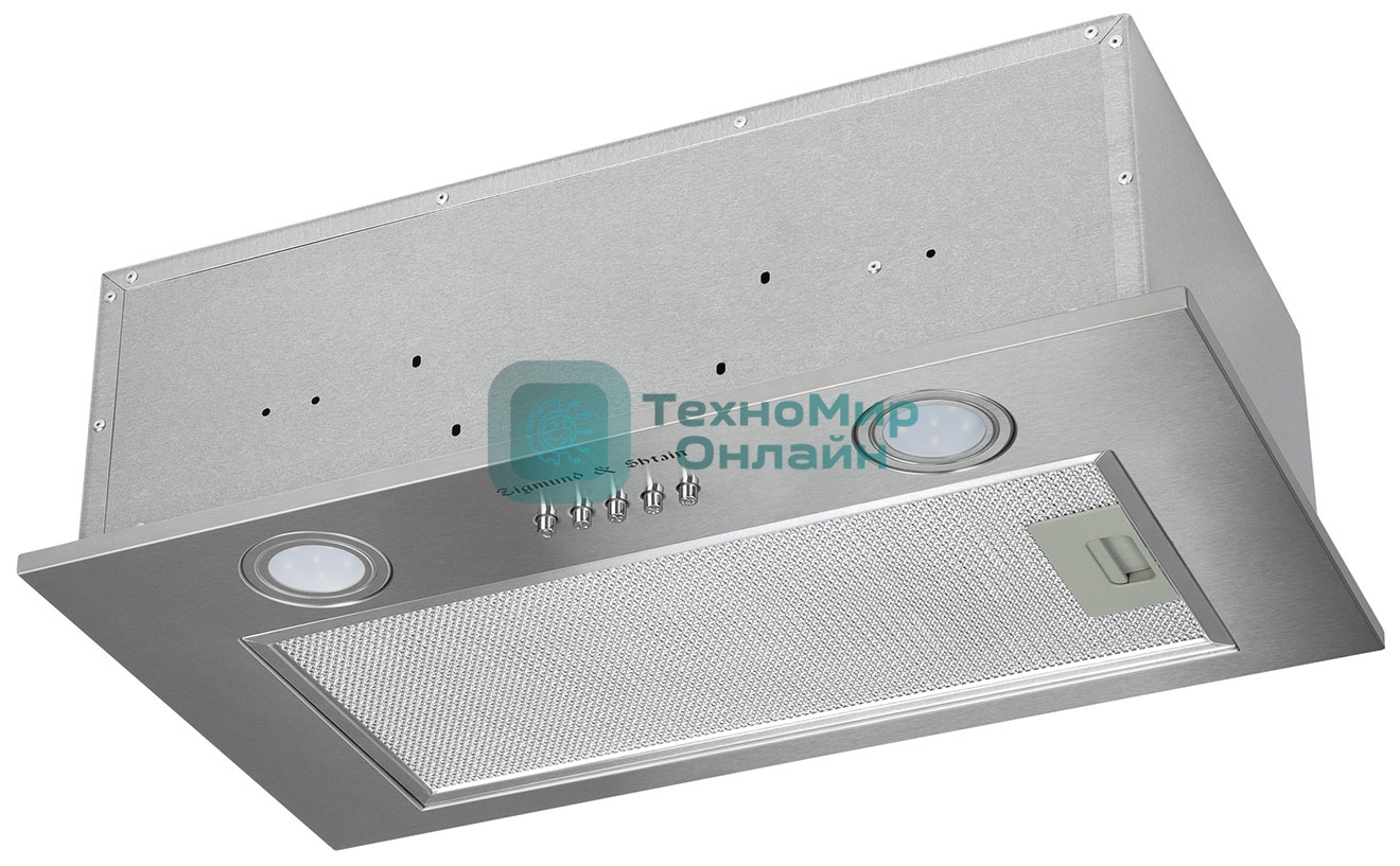 Вытяжка встраиваемая Zigmund & Shtain K 018.5 S нержавеющая сталь, 50 см, 660 куб. м/ч, 58.6 дБ