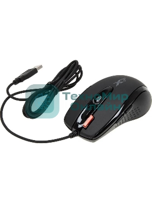 Мышь проводная A4Tech X-718BK черный, 3000 dpi, USB, кнопки - 7