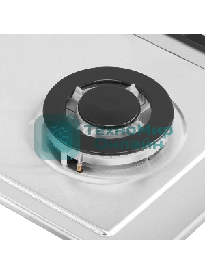 Газовая варочная панель Maunfeld EGHS.64.43CS/G, 4 конфорки, нержавеющая сталь, серебристый