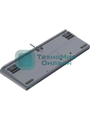 Клавиатура проводная A4Tech Fstyler FS300 механическая черный/серый USB for gamer LED (FS300 PANDA ROCK)