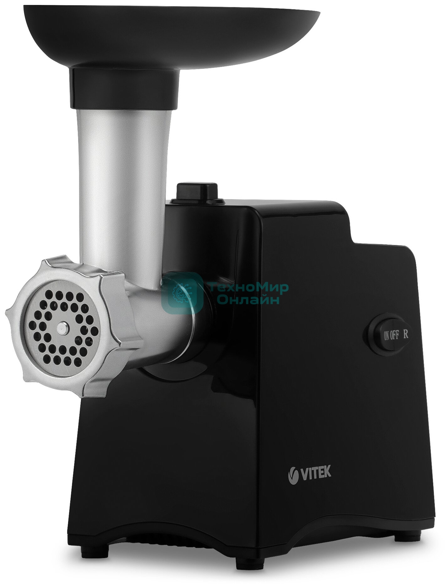 Мясорубка электрическая Metropolis Vitek VT-3644 черный, 2000 Вт, 1.8 кг/мин, реверс, насадки - 1