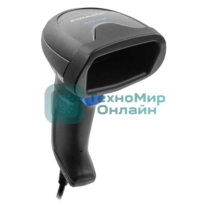 Сканер штрих-кода ручной QW2500 KIT, имидж 2D, 30 скан/сек, USB, черный