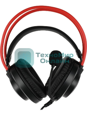 Гарнитура Bloody G200S чёрный/красный, проводная, подсветка