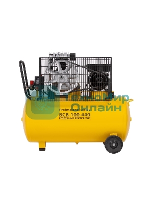 Компрессор воздушный ременной масляный Ballu BCB-100-440 желтый