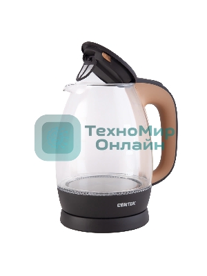 Чайник электрический Centek CT-0056 кофейно-бежевый, 1.7 л, 2200 Вт, (в уп. 6 шт)