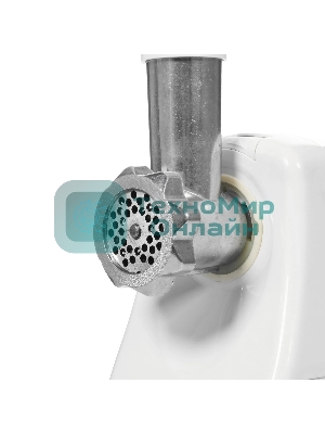 Мясорубка электрическая Ротор Экстра-Р ЭМШ 35/250-2 белый, 1500 Вт, 0.6 кг/мин, реверс, насадки - 2