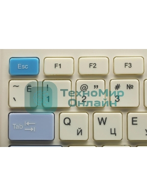 Комплект клавиатура + мышь Acer OCC205 беспроводной USB, 1200 dpi, белый/голубой