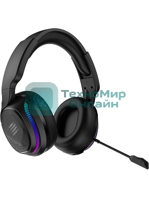 Гарнитура беспроводная игровая Mad Catz P.I.L.O.T. PRO черные (Bluetooth, 2.4 гГц, 3.5 мм jack, RGB подсветка, 50 мм, 930 мА·ч)