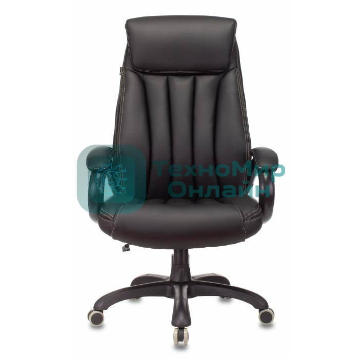 Кресло Бюрократ T-9922N Leather Venge Black черный, экокожа