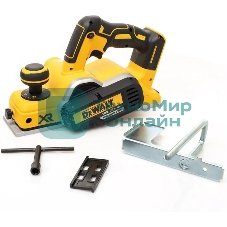 Аккумуляторный бесщеточный рубанок XR DeWalt DCP580N-XJ черный/желтый