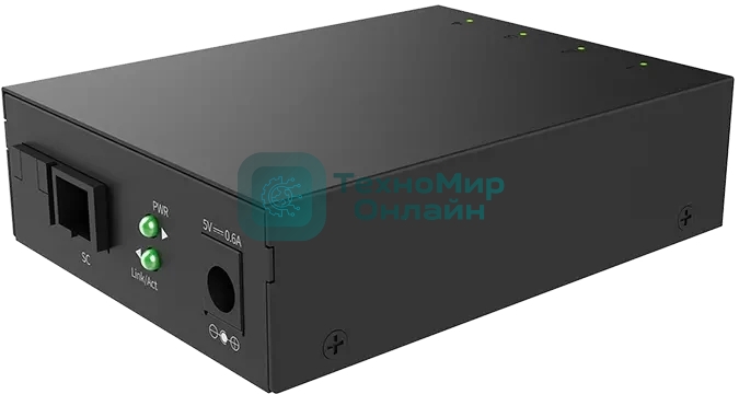 Медиаконвертер Tenda TFC304B, RJ-45 4x1000 Мбит/с, SC, до 3 км