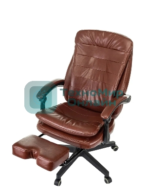 Кресло Бюрократ T-9950MSG-F/BROWN-PU коричневый, экокожа