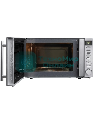 Микроволновая печь BBK 20MWG-733T/BS-M серебристый, 20 л, 700 Вт, переключатели - тактовый механизм, кнопки