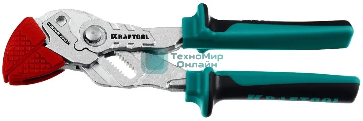 Клещи KRAFTOOL VISE-WRENCH X, 180 мм, клещи переставные-гаечный ключ