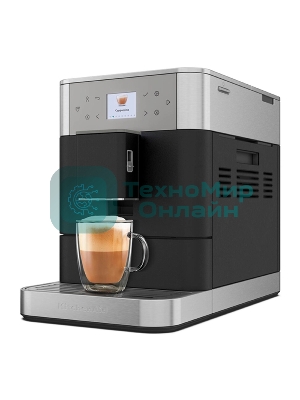 Автоматическая эспрессо-машина KitchenAid 5KES8556EBK, 2.2 л, одновременное приготовление двух чашек, 5 уровней крепости кофе, автоматическая очистка, автоматическая декальцинация, цветной дисплей, сенсорное управление, 15 рецептов, автоматическое вспенивание молока, цвет черный