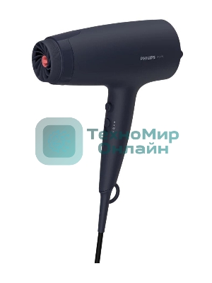 Фен Philips BHD360/20 черный/синий, 2100 Вт, ионизация