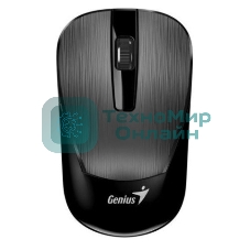 Мышь беспроводная Genius NX-7015 черный, 1200 dpi, радиоканал, USB, кнопки - 3