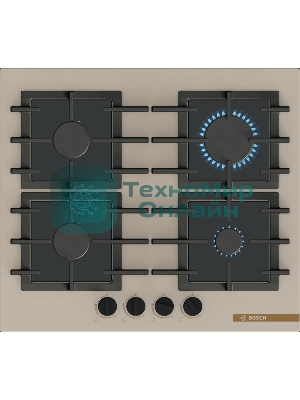 Газовая варочная панель Bosch PPP6B1J40R бежевый