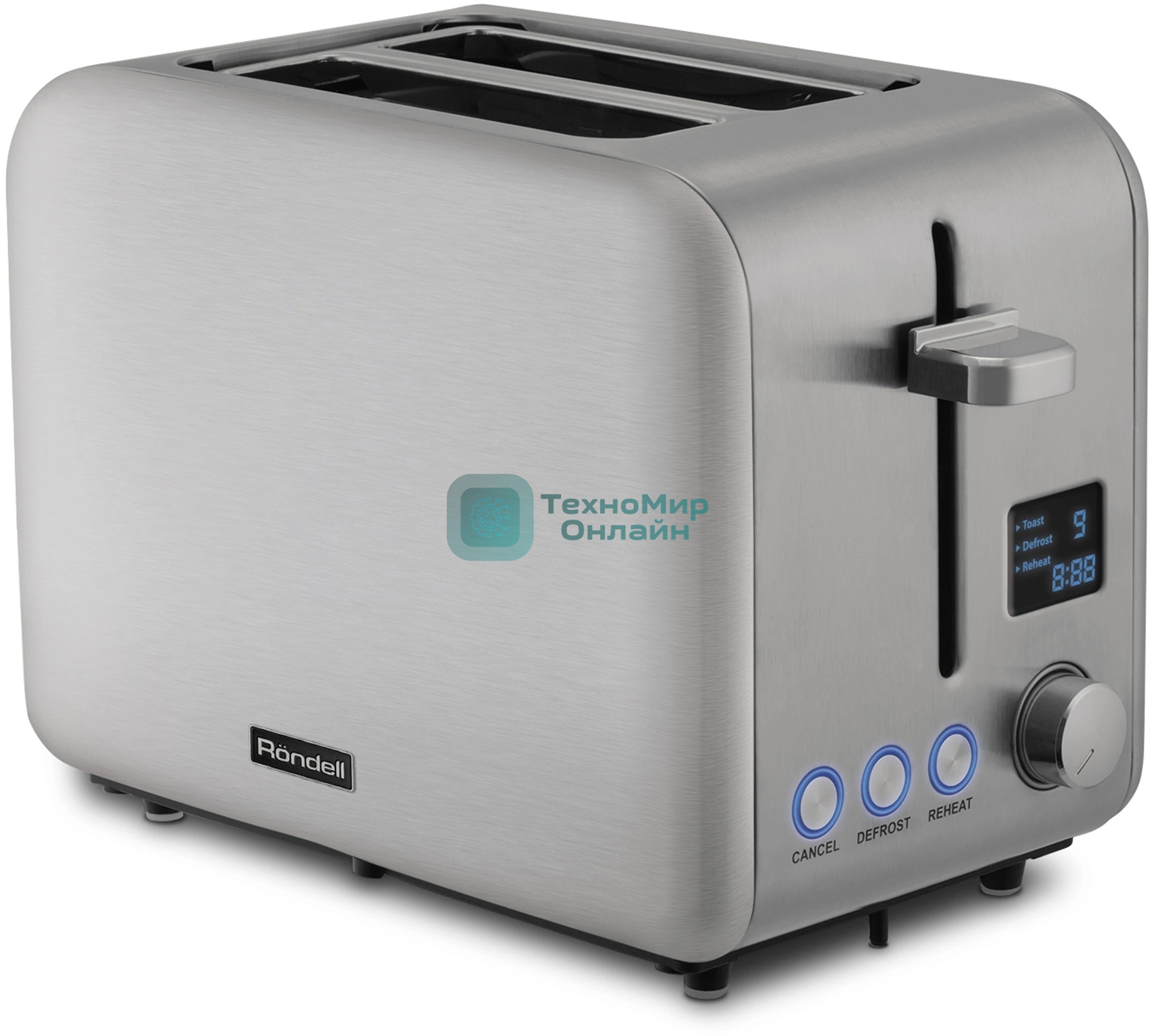 Тостер Rondell RDE-1203 950 Вт, стальной