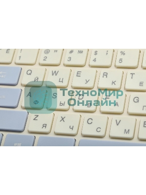 Комплект клавиатура + мышь Acer OCC205 беспроводной USB, 1200 dpi, белый/голубой