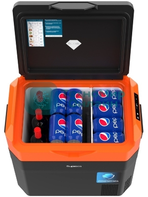 Холодильник автомобильный Бирюса НС-38P7 оранжево-черный