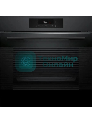 Духовой шкаф электрический Bosch HJG852YT0T Serie 6, 60 см, 66 л, черный матовый,сенсорное управление, 8 режимов+AutoPilot 30(30 автоматических программ), LCD-дисплей, галогенное освещение, самоочистка EcoClean,Soft Open and Soft Close door,телескопические направляющие на 2 уровнях